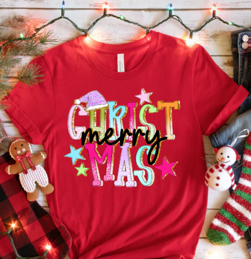 CHRIST MERRY MAS T-SHIRT