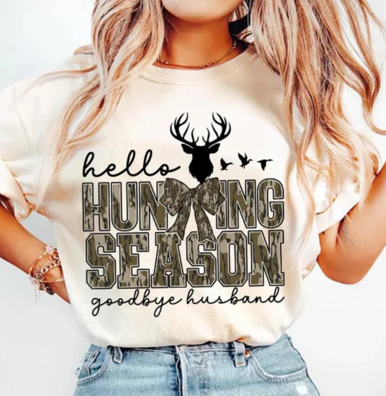 HELLO HUNTING SEASON T-SHIRT