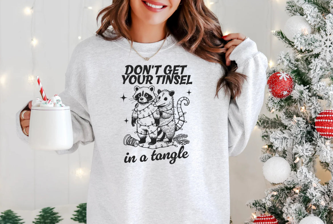TINSEL IN A TANGLE T-SHIRT