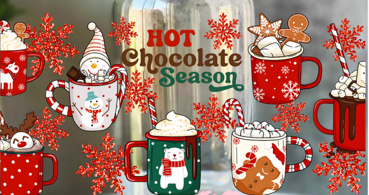 16 OZ HOT CHOC SEASON GLASS CUP