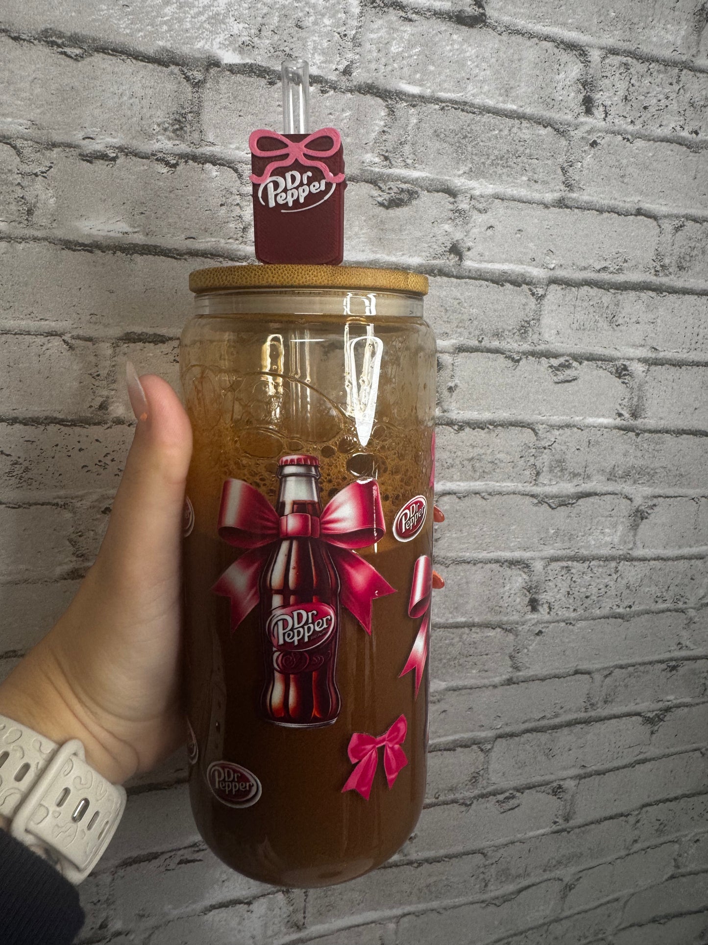 Soda Fizz DR P 16 Oz Cup With Straw Topper