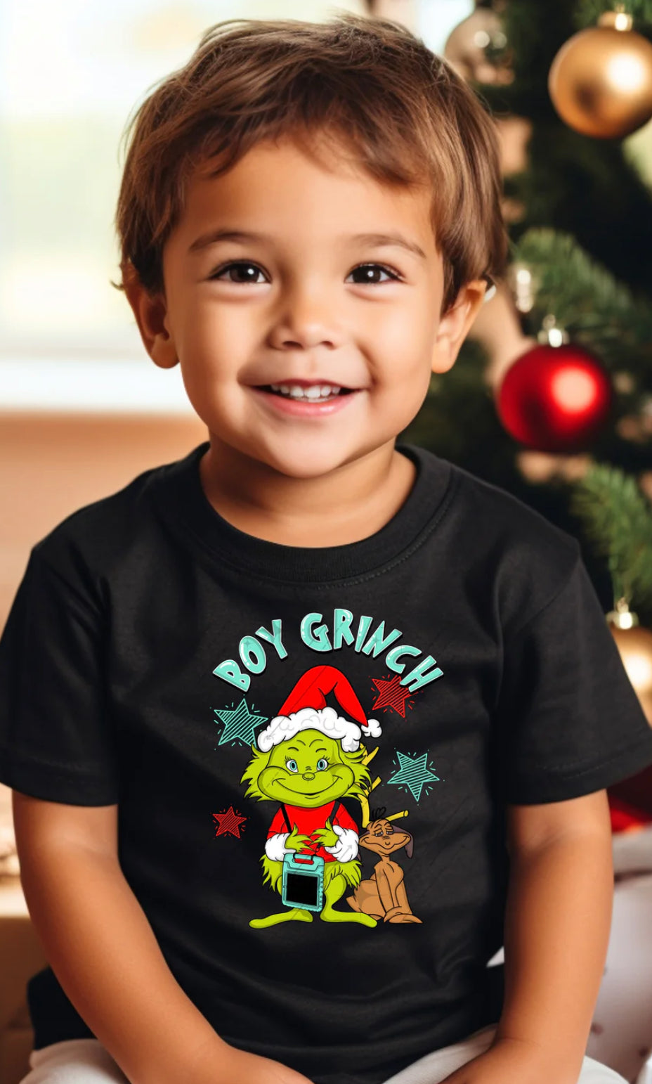 BOY GRINCH KIDS T-SHIRT