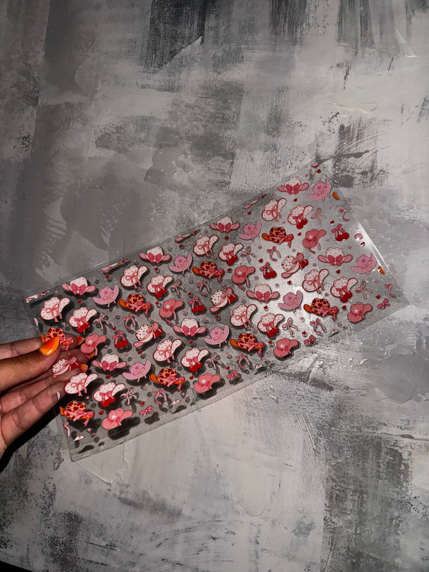 16 OZ COQUETTE COWGIRL HATS GLASS CUP