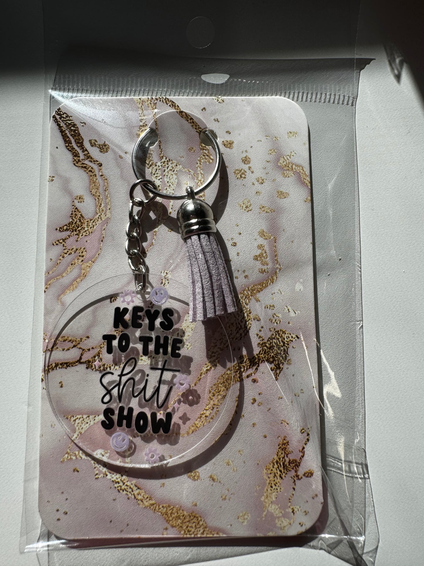 KEYS TO THE SHIT SHOW KEYCHAIN