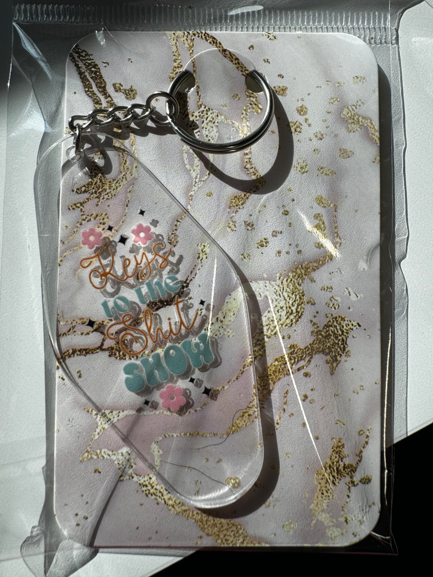 KEYS TO THE SHIT SHOW KEYCHAIN