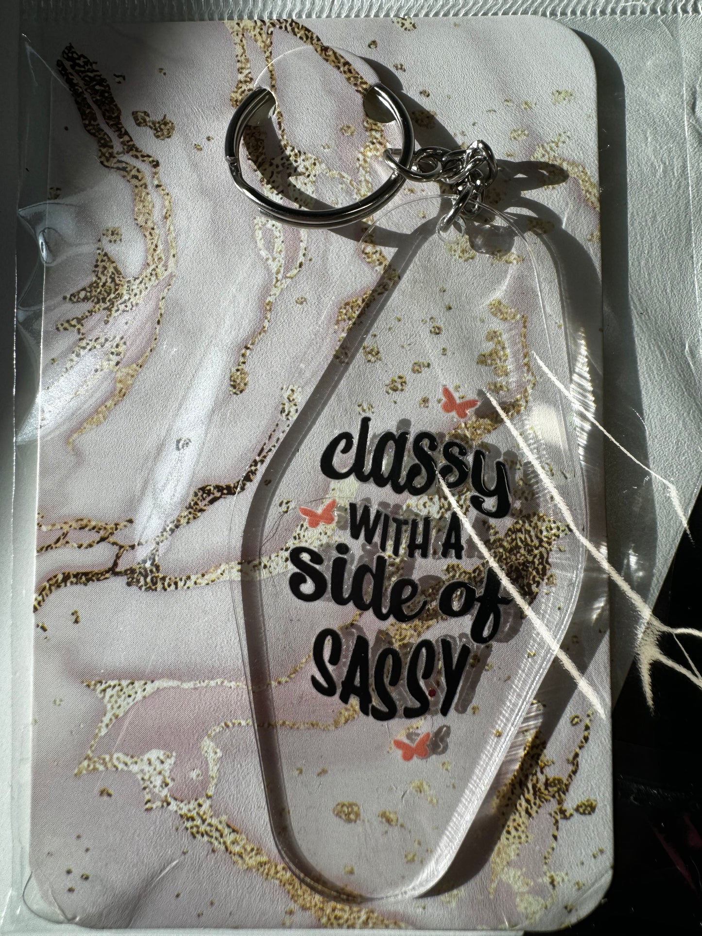 CLASSY WITH A SIDE OF SASSY KEYCHAIN