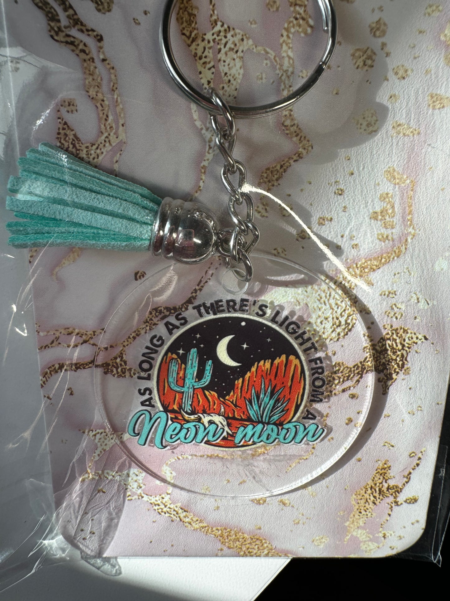NEON MOON KEYCHAIN