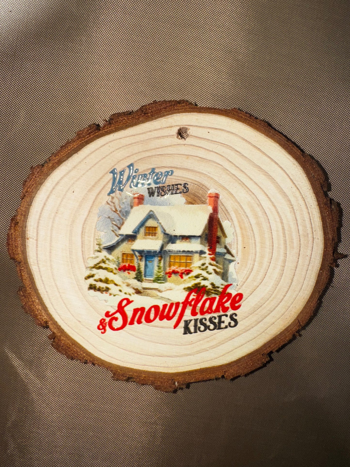 WINTER WISHES & SNOWFLAKE KISSES ORNAMENT