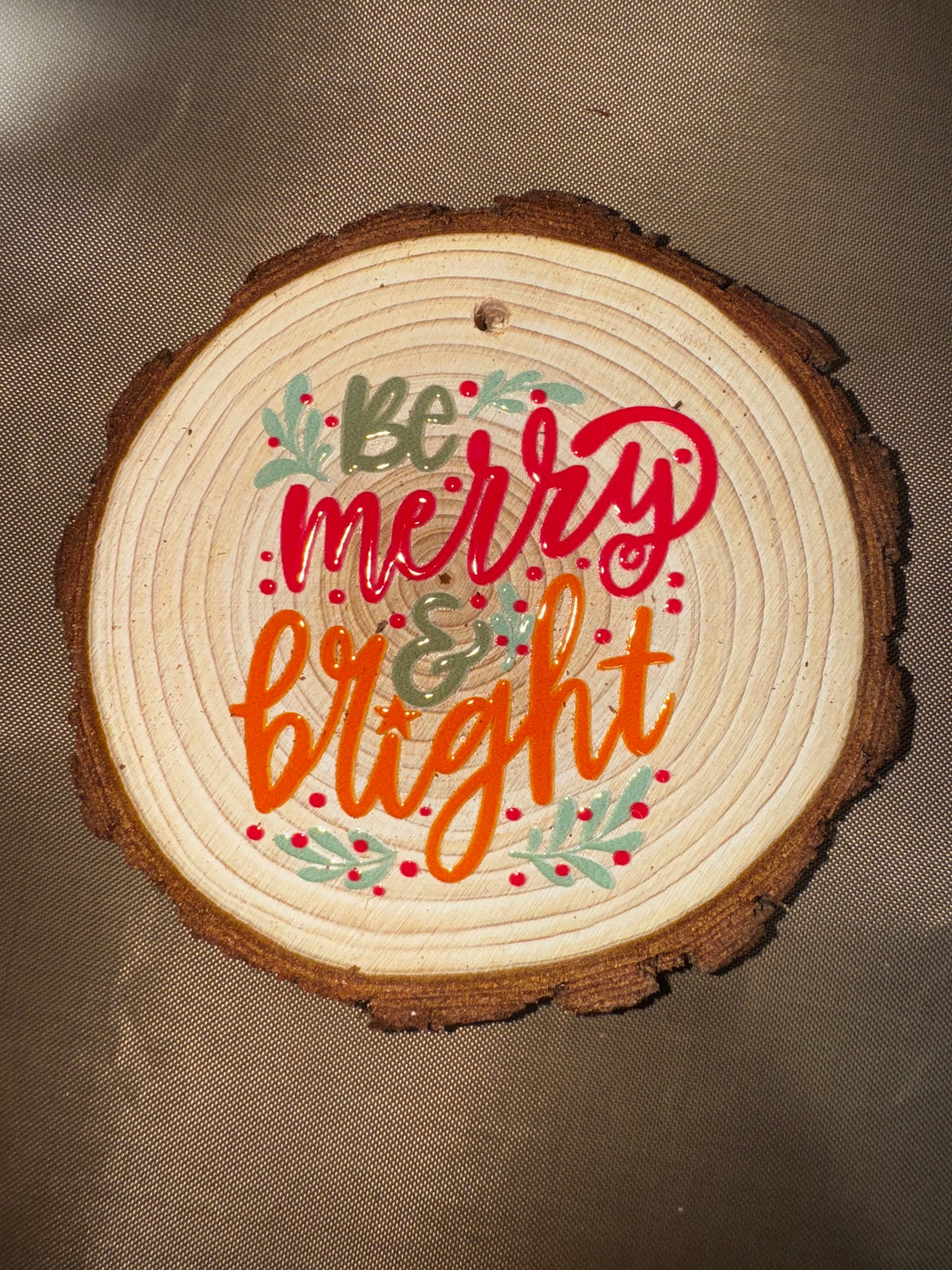 MERRY AND BRIGHT ORNAMENT