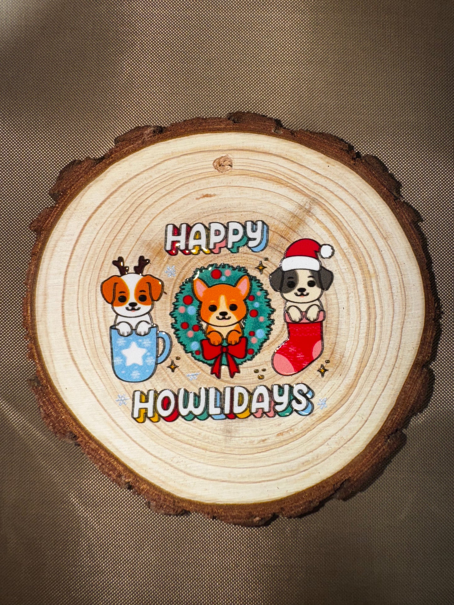 HAPPY HOWLIDAYS ORNAMENT