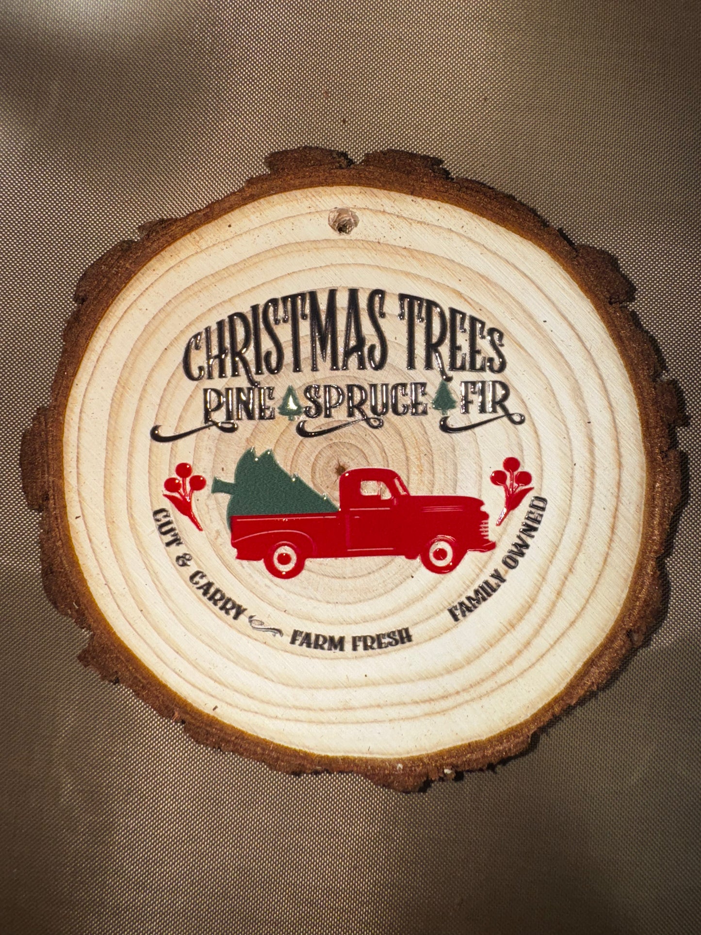 RED TRUCK ORNAMENT