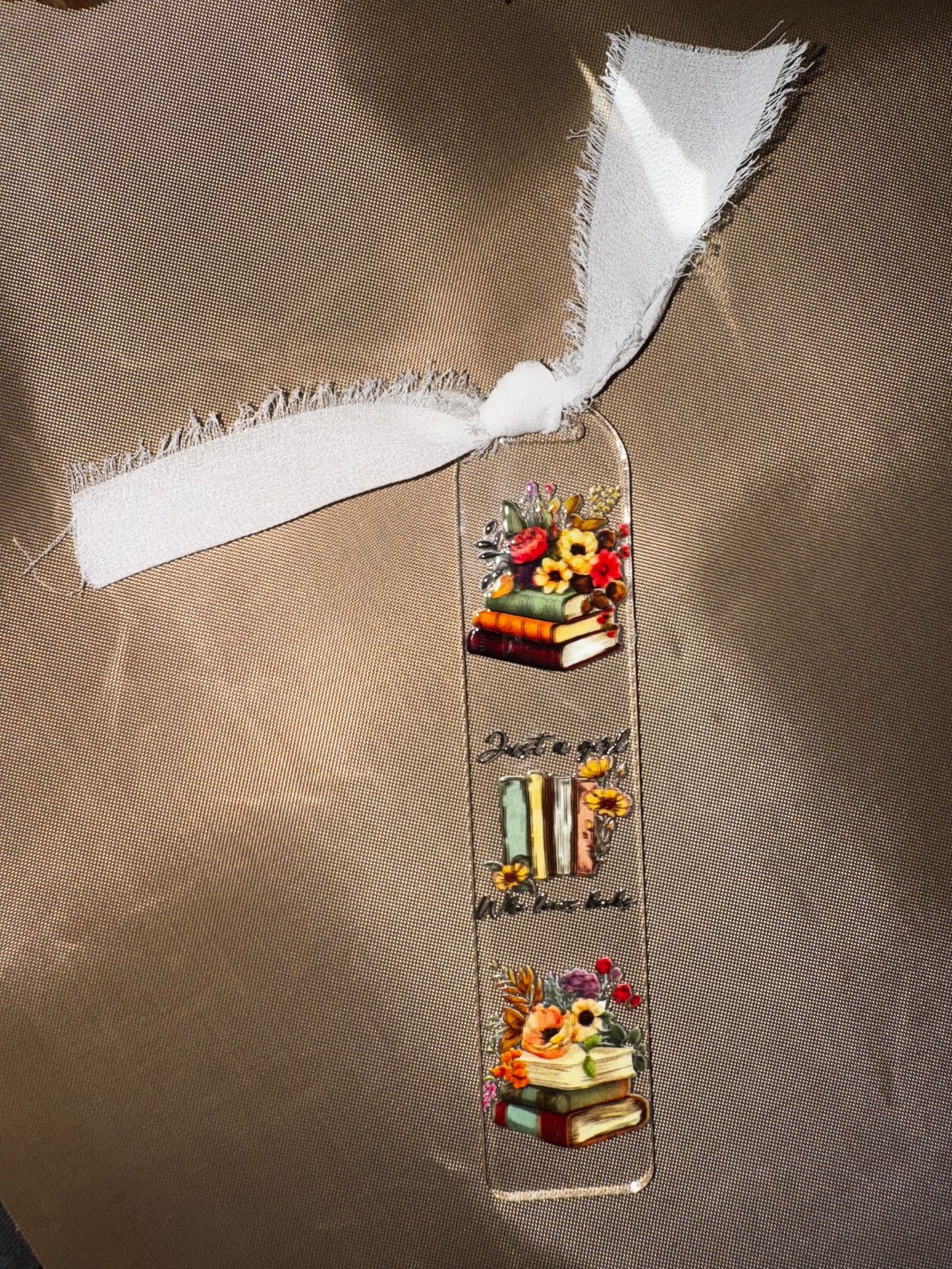 JUST A GIRL WHO LOVES BOOKS BOOKMARK