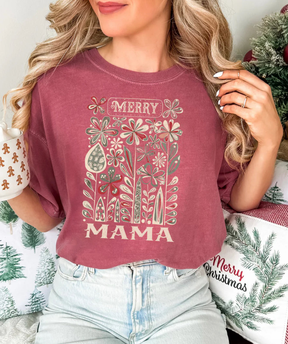 MERRY MAMA VINTAGE T-SHIRT