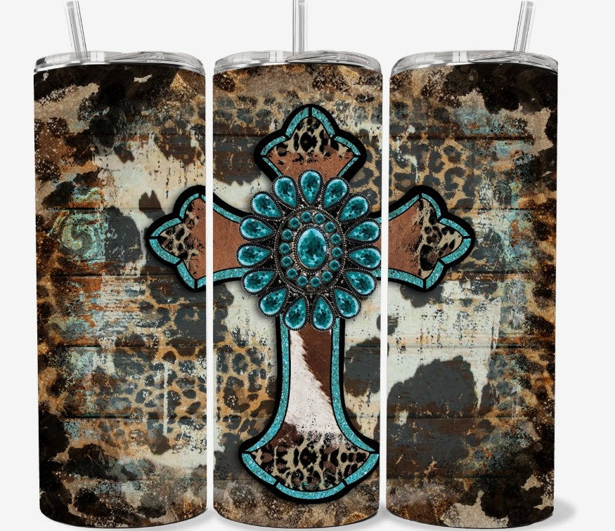 20 OZ WESTERN CROSS TUMBLER