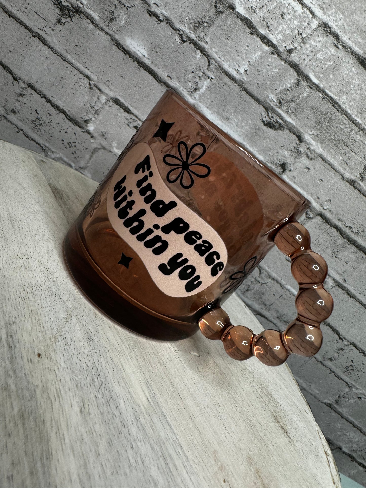 CELEBRATE WHO YOU ARE SMALL GLASS MUG