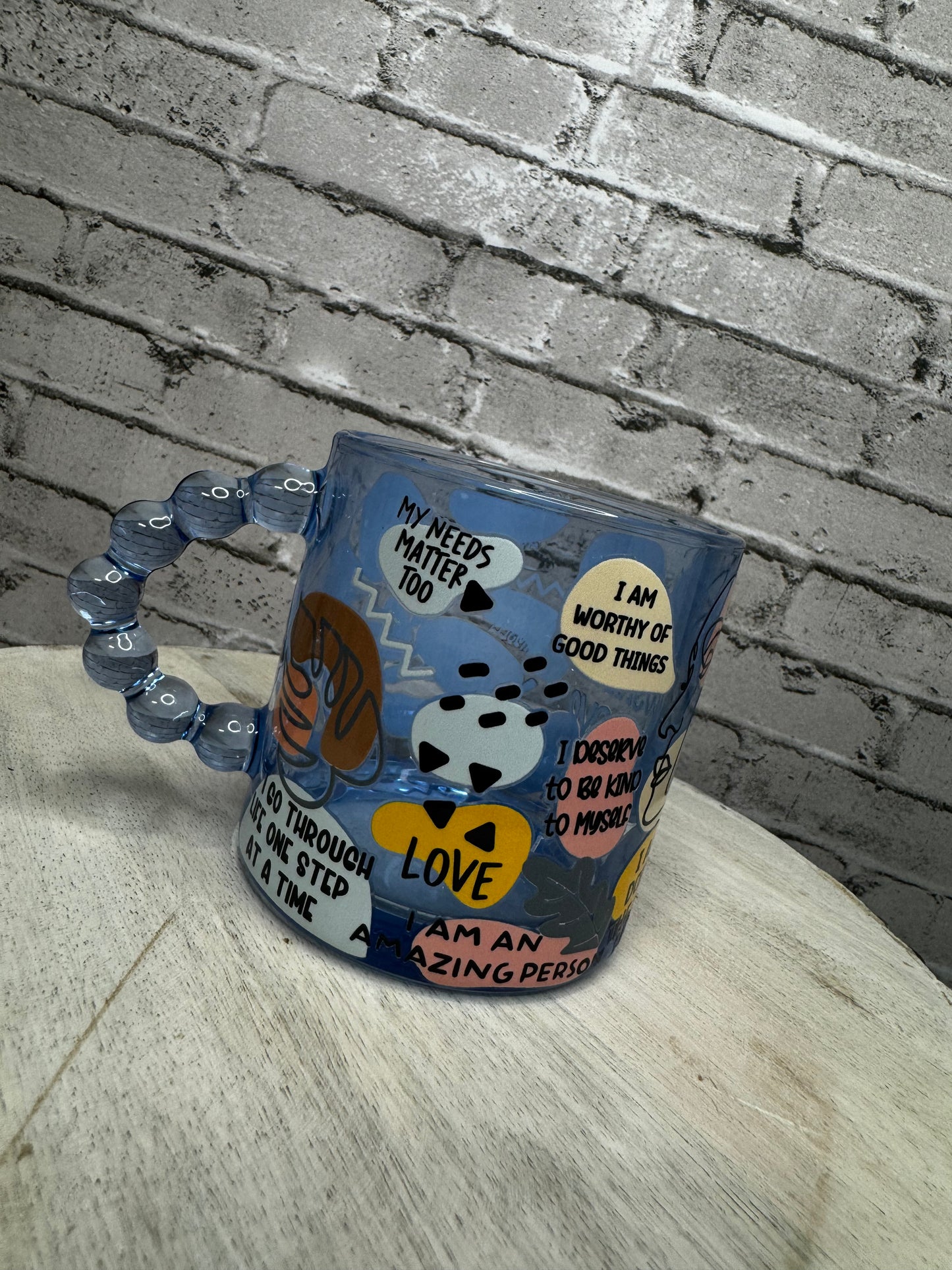 POSITIVE SELF-LOVE SMALL GLASS MUG