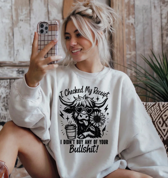 I CHECKED MY RECIEPTS T-SHIRT
