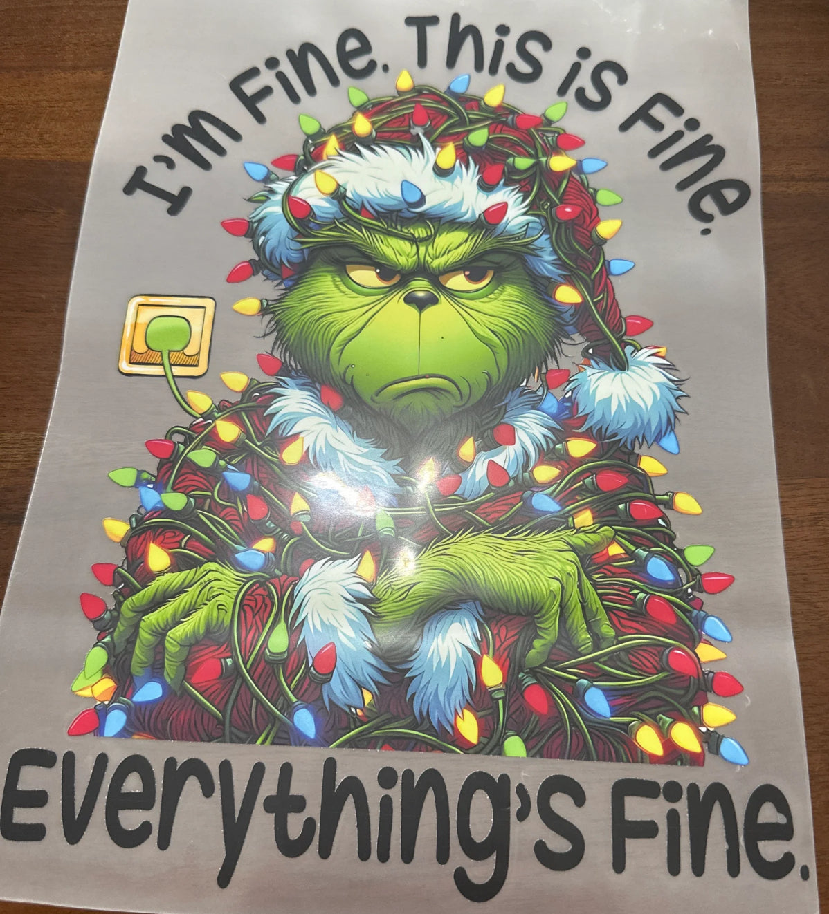 IM FINE, THIS IS FINE G MAN T-SHIRT