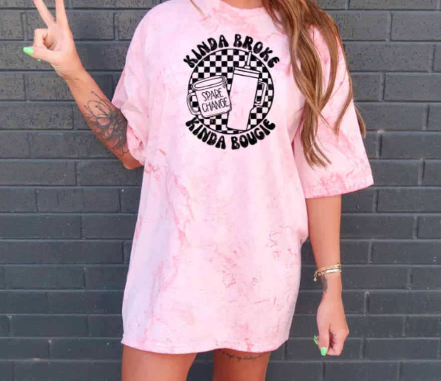 KINDA BROKE KINDA BOUGIE T-SHIRT