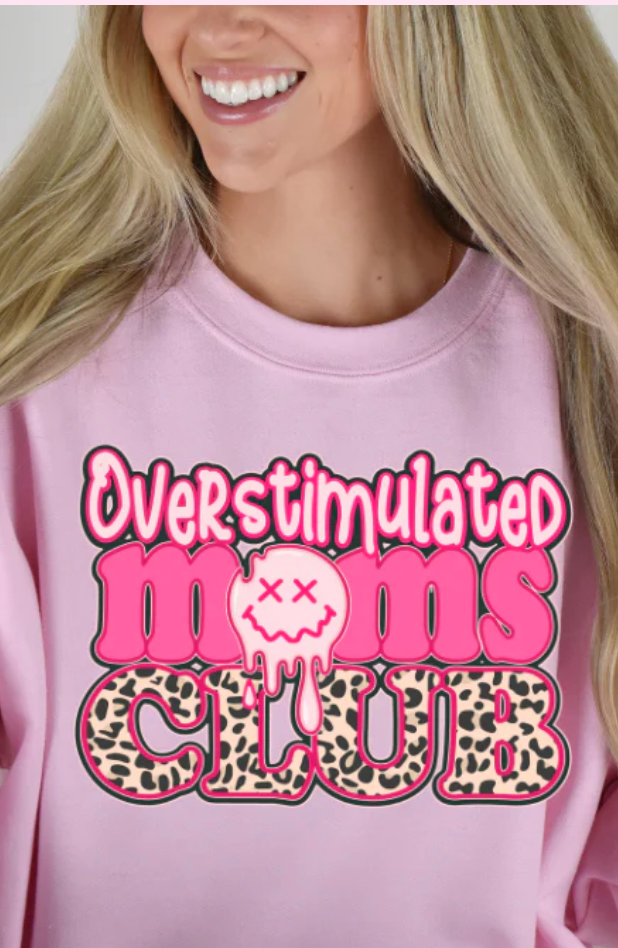 OVERSTIMULATED MOMS CLUB T-SHIRT