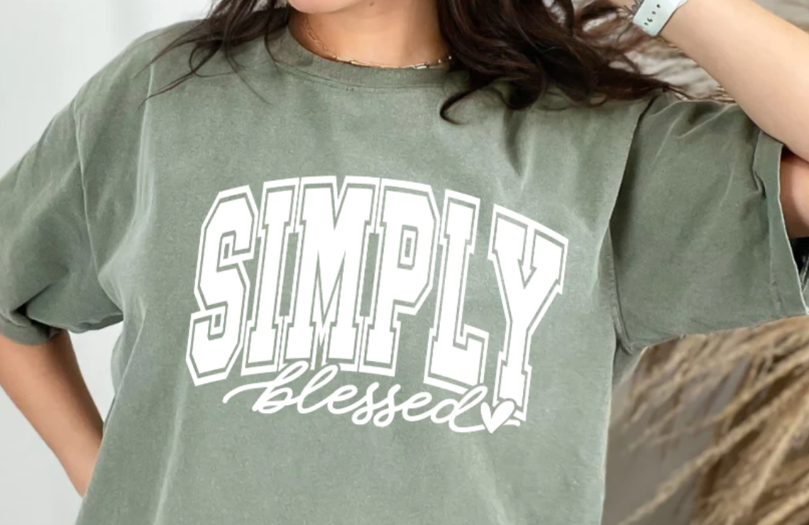 SIMPLY BLESSED HEART T-SHIRT