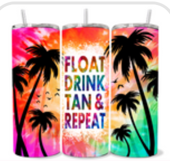 20 OZ FLOAT DRINK TAN REPEAT TUMBLER