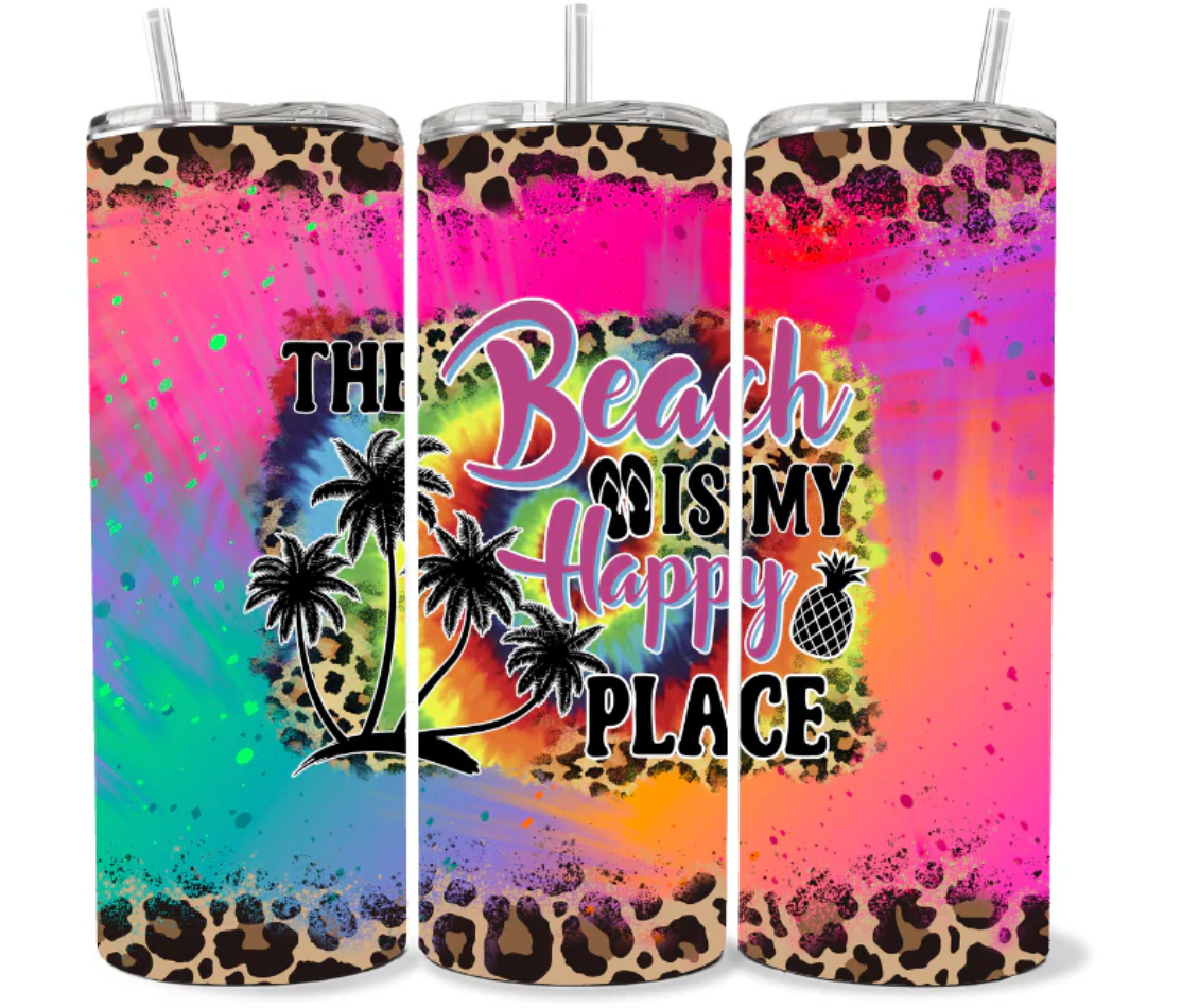 20 OZ BEACH IS MY HAPPY PLACE TUMBLER
