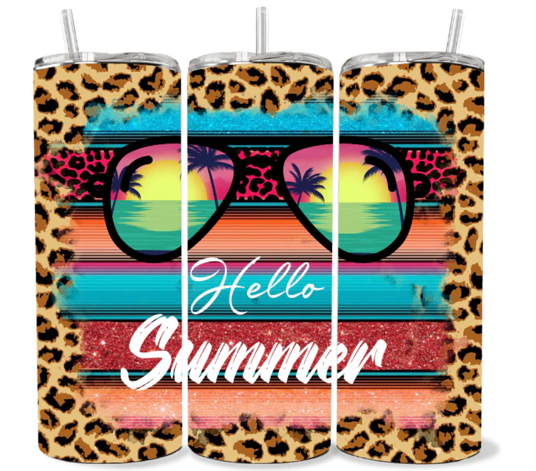 20 OZ HELLO SUMMER TUMBLER