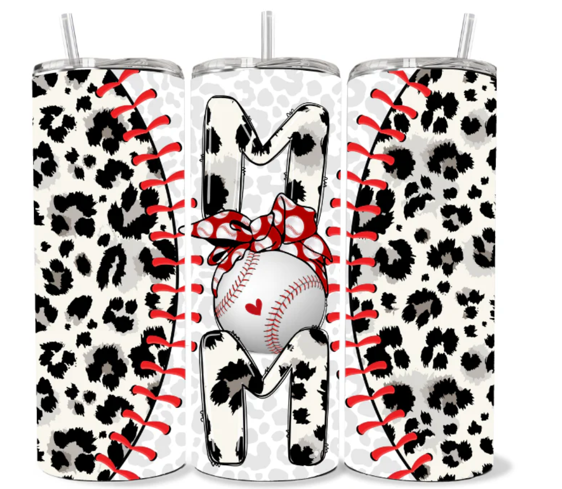 20 OZ BASEBALL MOM TUMBLER
