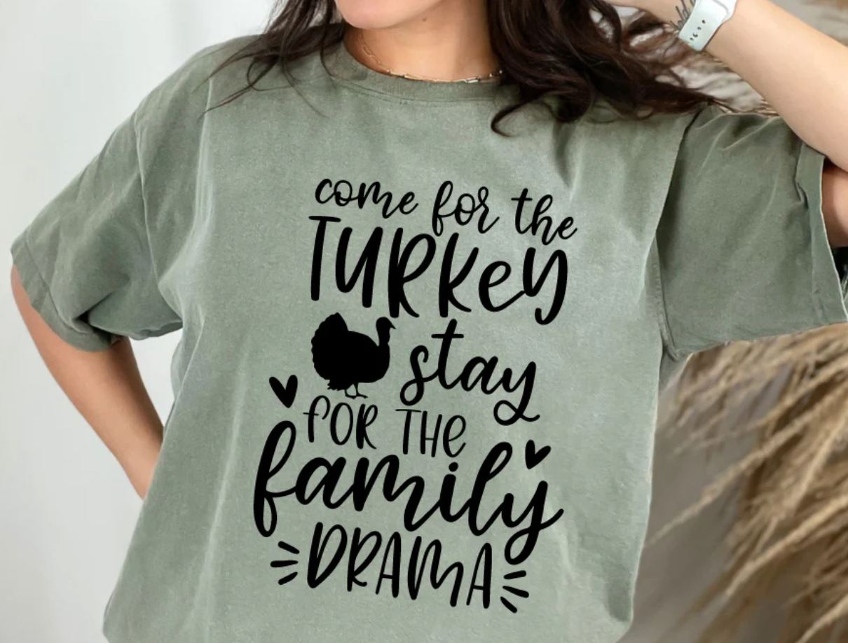 THANKSGIVING FAMILY DRAMA T-SHIRT