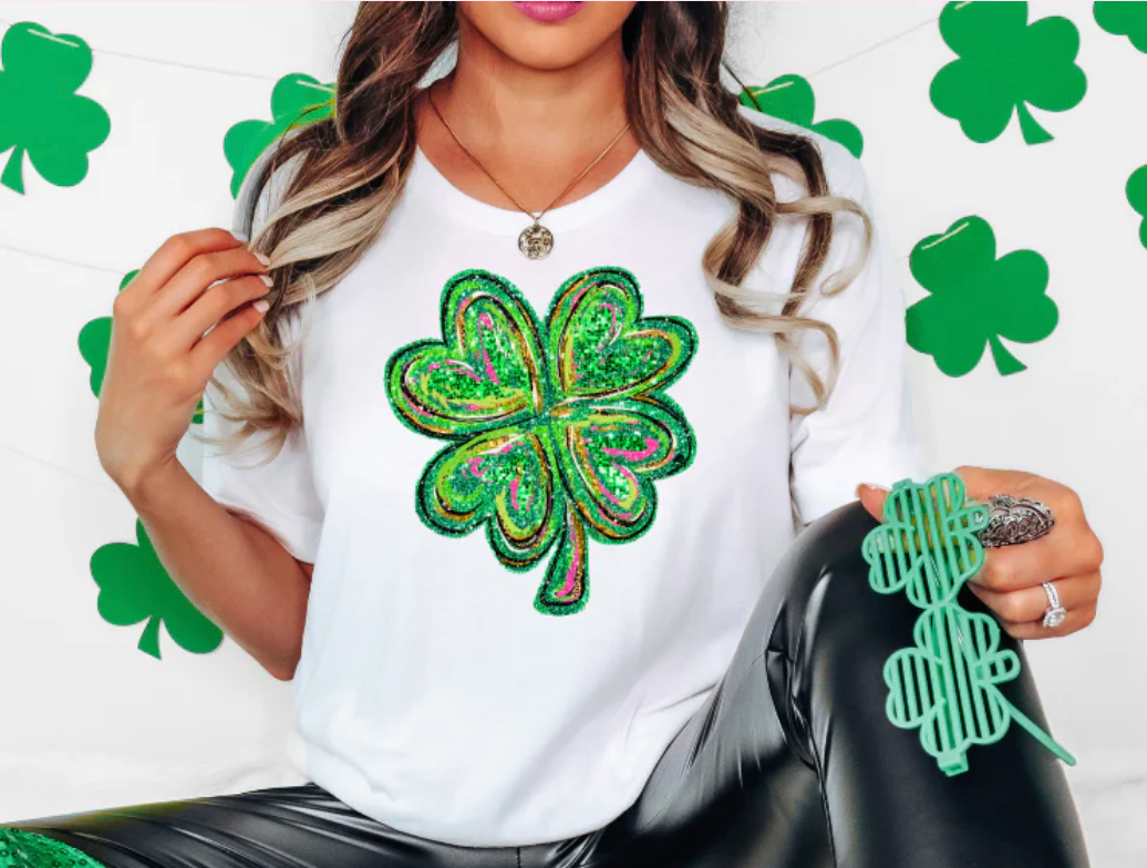 GLITTER CLOVER T-SHIRT