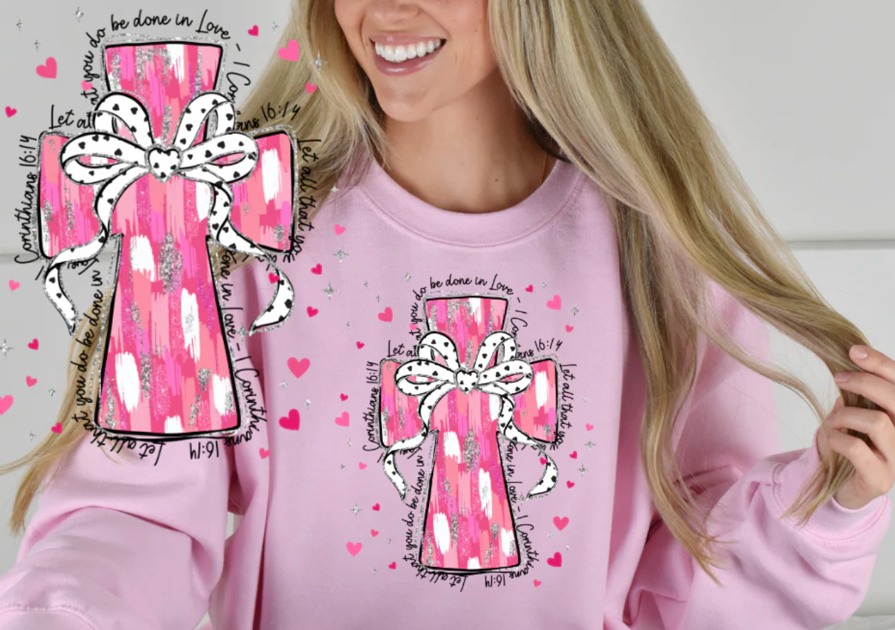 VALENTINES CROSS T-SHIRT