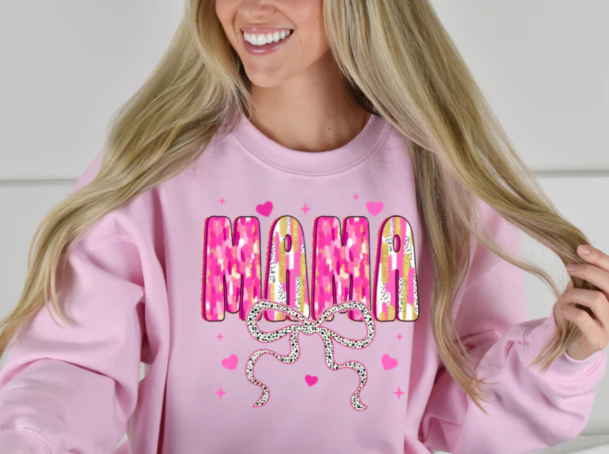 MAMA VALENTINE BOW T-SHIRT