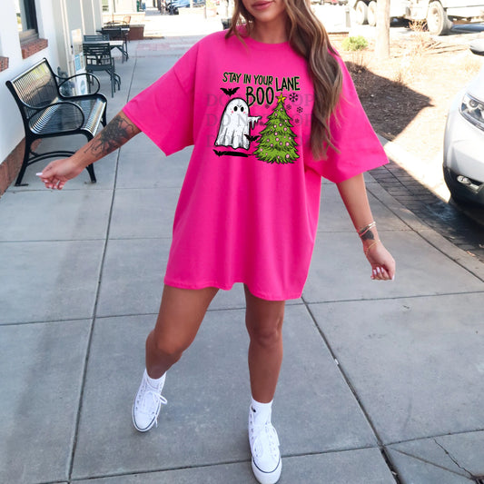 STAY IN YOUR LANE BOO T-SHIRT
