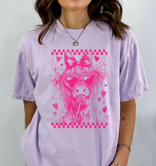 PINK COW LOLLIPOP T-SHIRT