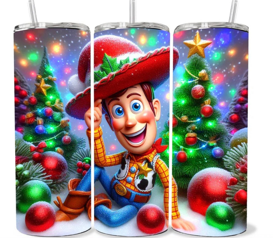 20 OZ WOODY CHRISTMAS TUMBLER