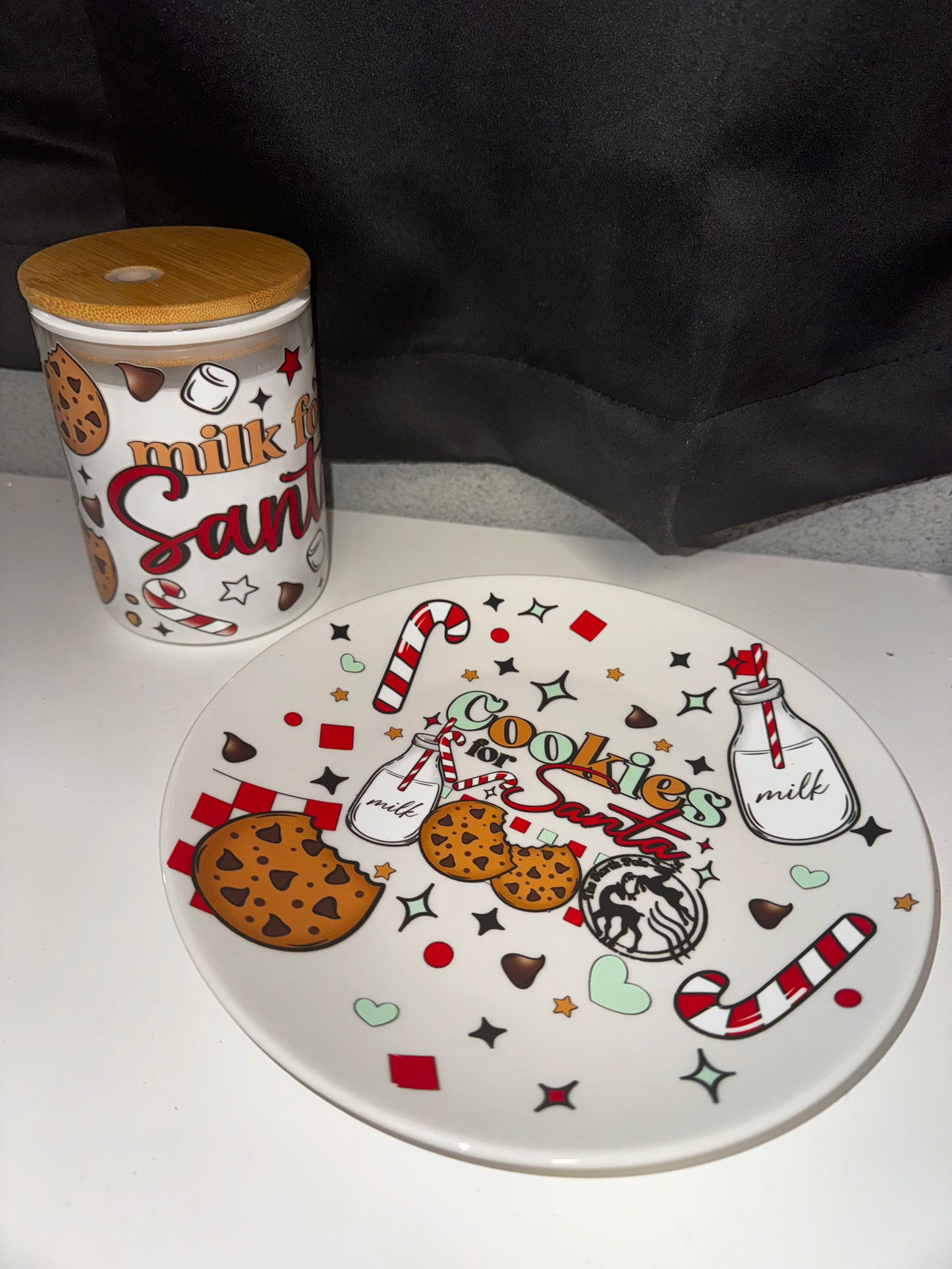 MILK AND COOKIES FOR SANTA MUG AND PLATE SET
