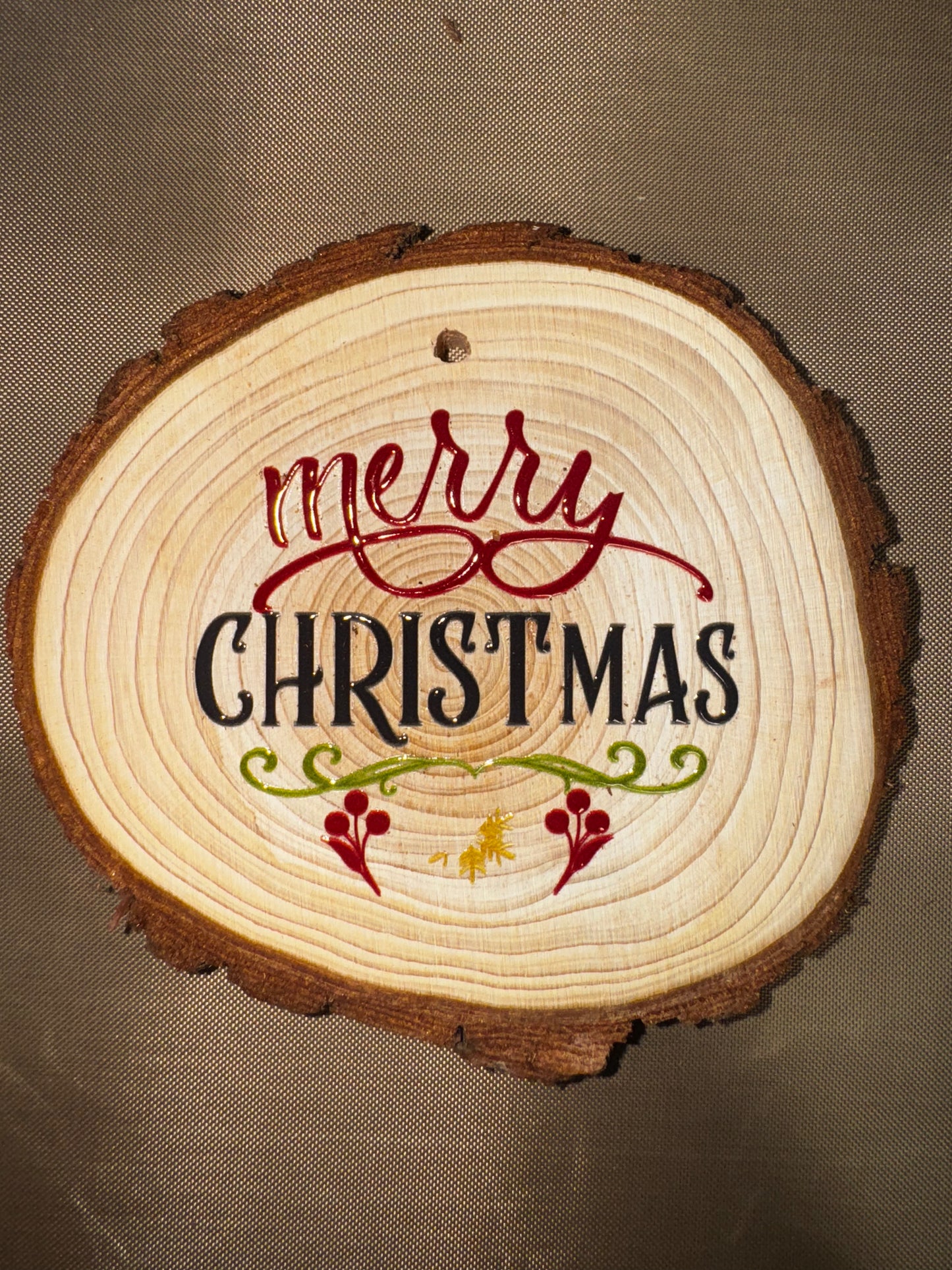MERRY CHRISTMAS ORNAMENT