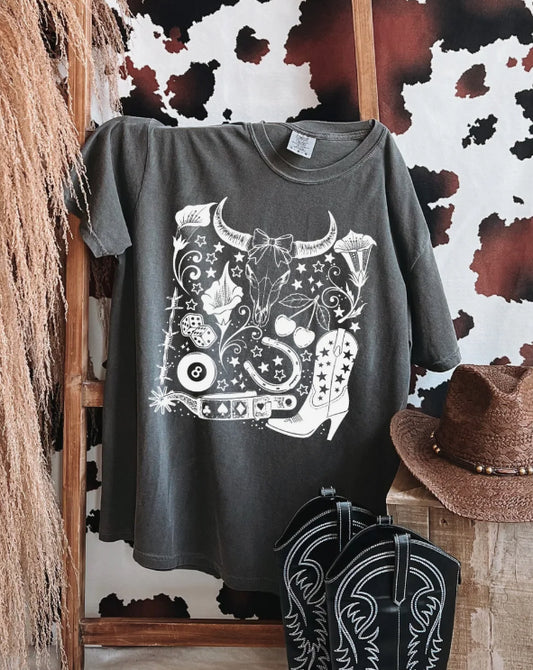 WESTERN COW 8 BALL T-SHIRT