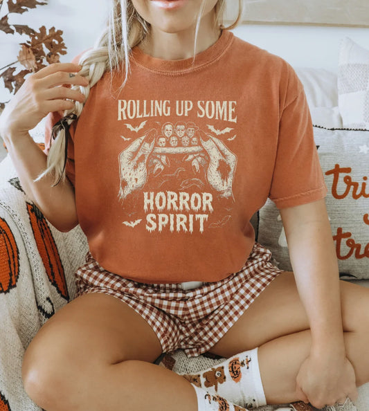 ROLLING UP SOME HORROR SPIRIT T-SHIRT
