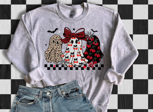 GHOST CHECKERED CHERRIES T-SHIRT