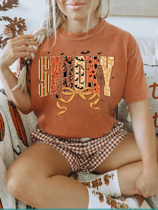 SPOOKY VARSITY T-SHIRT