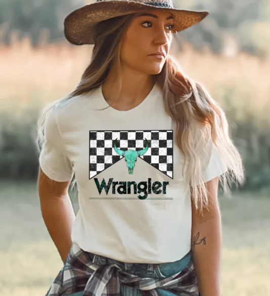 WRANGLER CHECKERED T-SHIRT