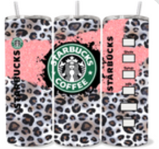 20 OZ STARBUCKS COFFEE CHEETAH TUMBLER