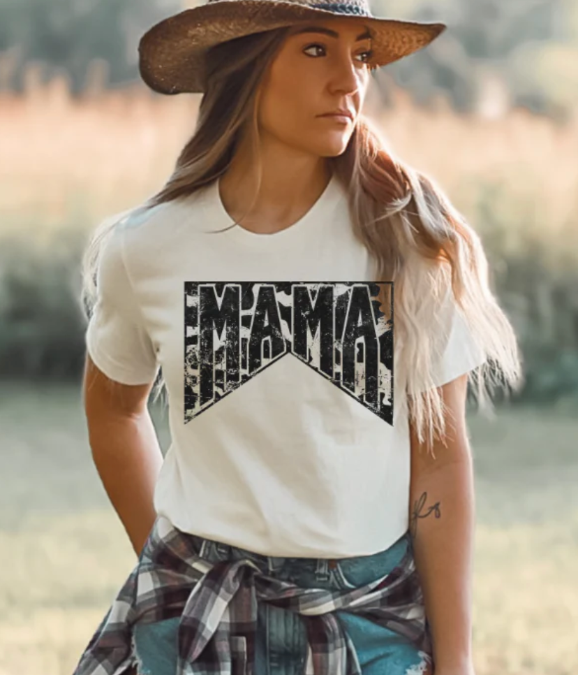 MAMA COWHIDE T-SHIRT