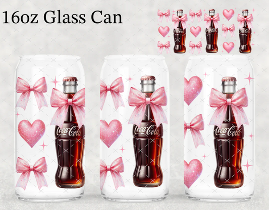 16 OZ COLA COQUETTE GLASS CUP